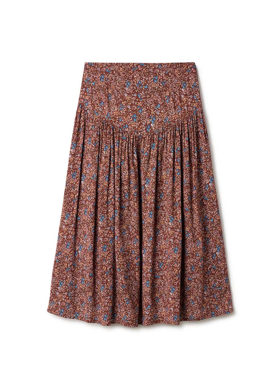 TWOTHIRDS Calero — Country Flower Red | Skirts