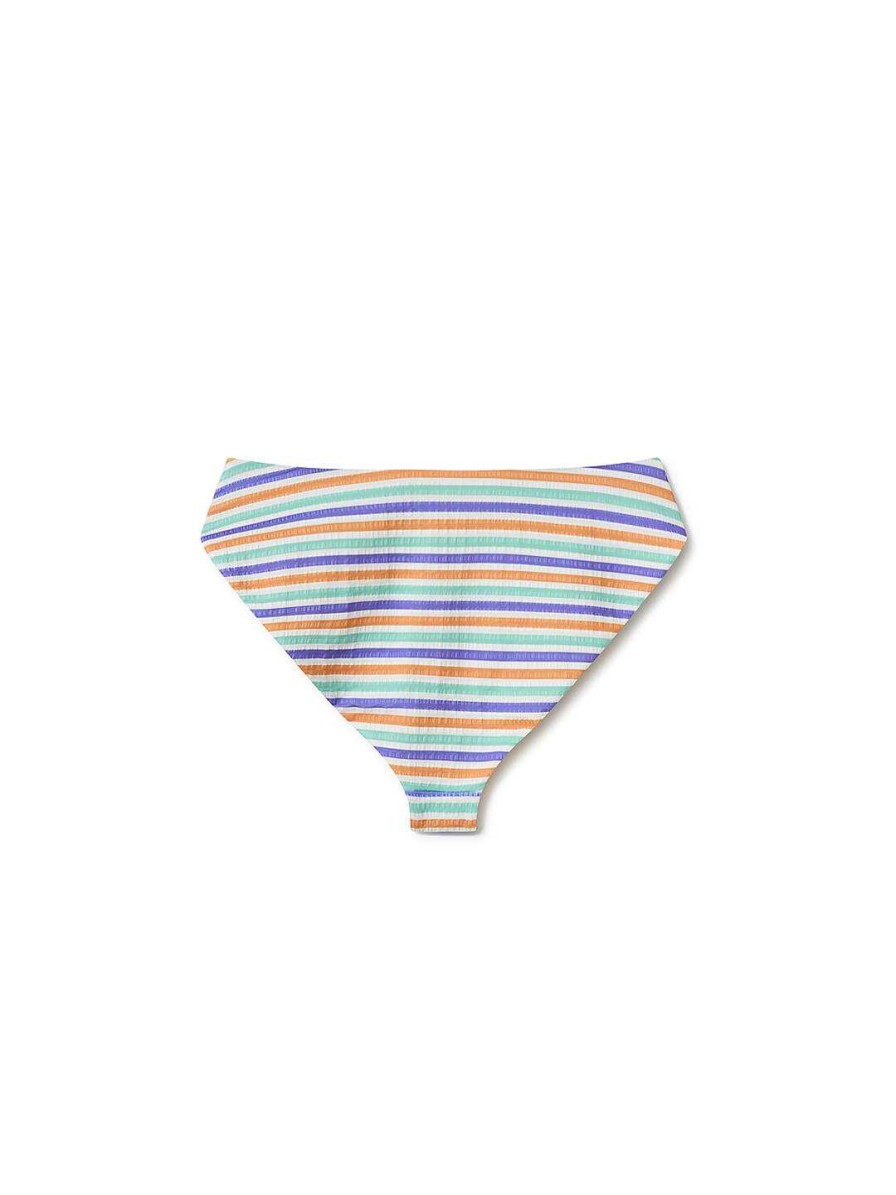 TWOTHIRDS Dorre Bottom — Purple Stripes | Swimwear