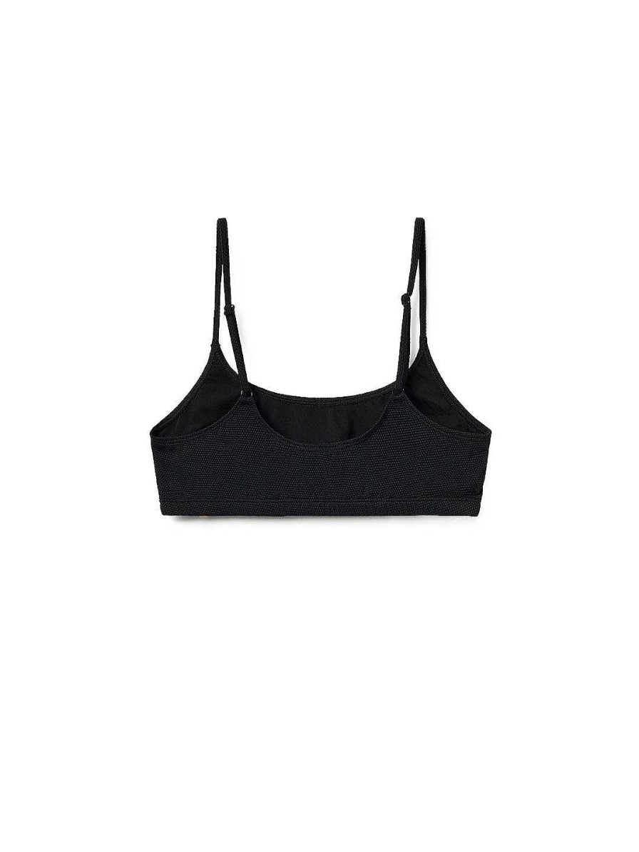 TWOTHIRDS Ayu Top — Black | Swimwear