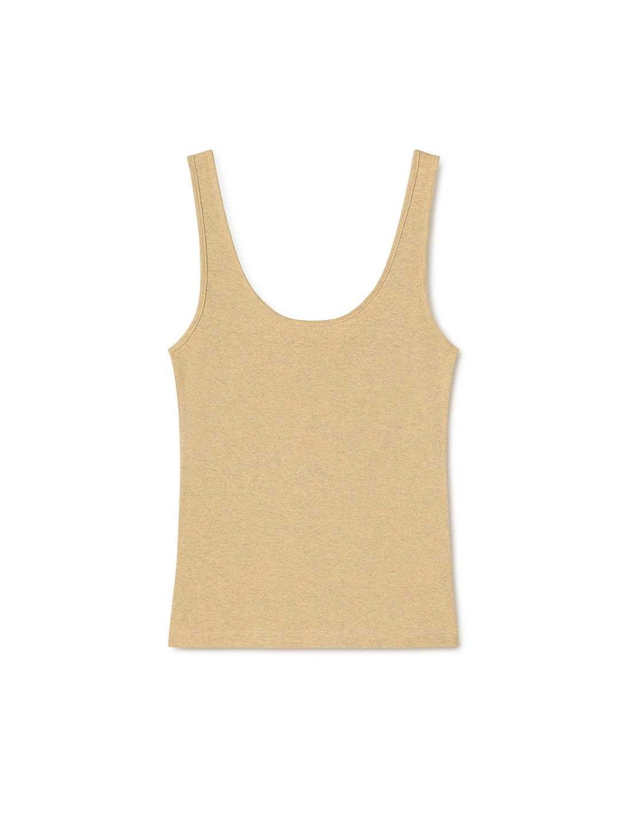 TWOTHIRDS Recycled Rib Tank — Yellow Pastel | Underwear