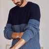 TWOTHIRDS Tudela — Block Colour Blues | Knits