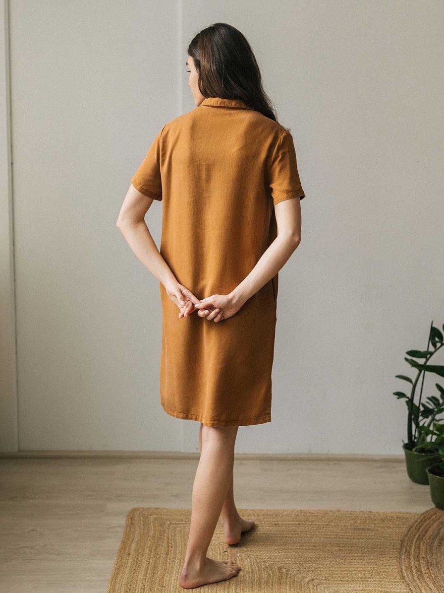 TWOTHIRDS Ginger — Caramel | Dresses