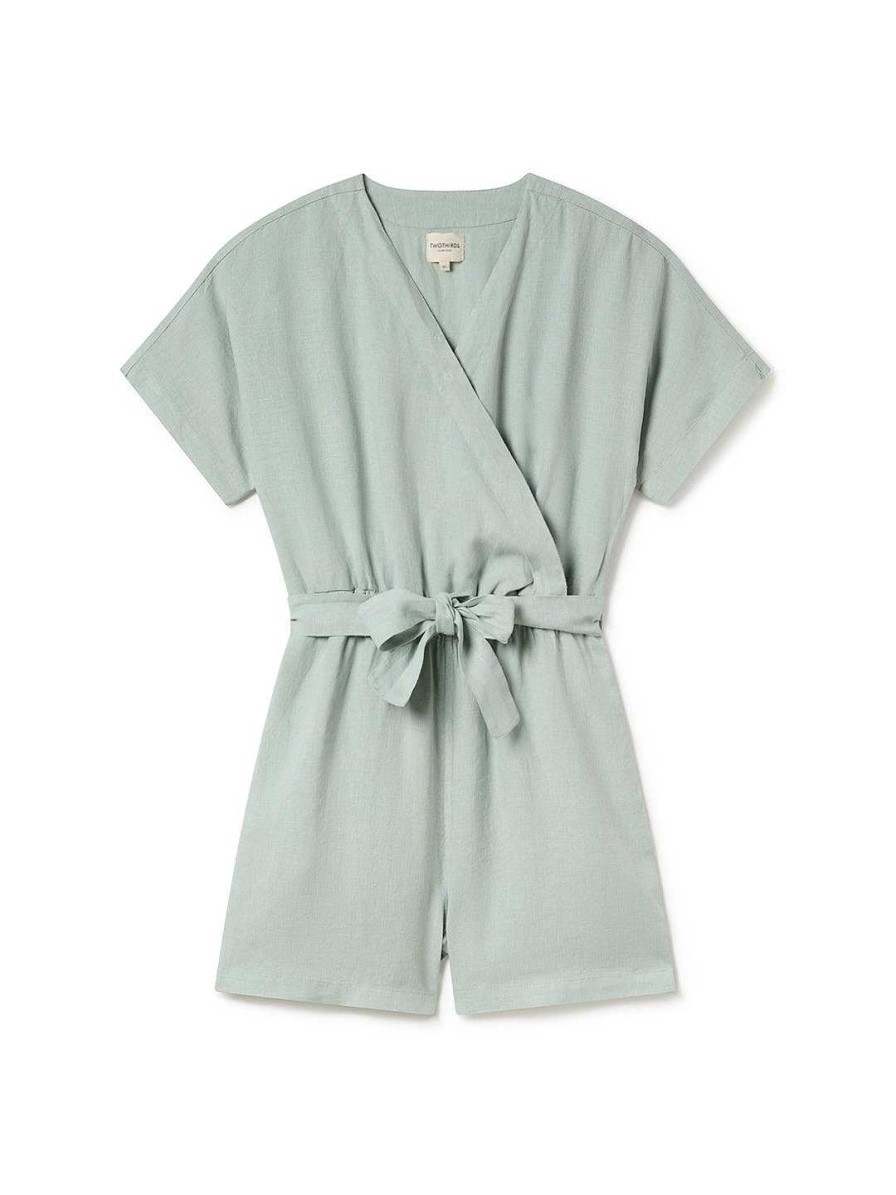 TWOTHIRDS Novaya — Washed Green | Jumpsuits