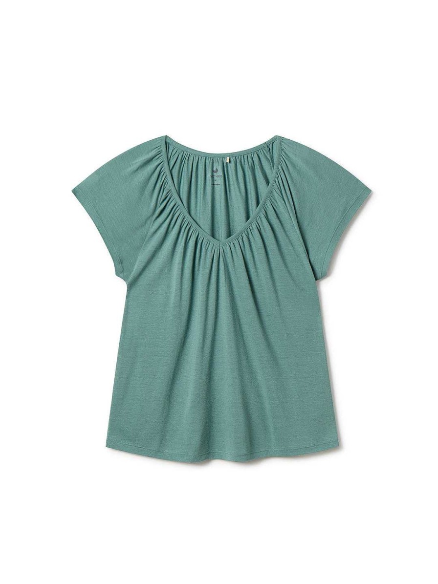 TWOTHIRDS Agnes — Cascade Green | Tops