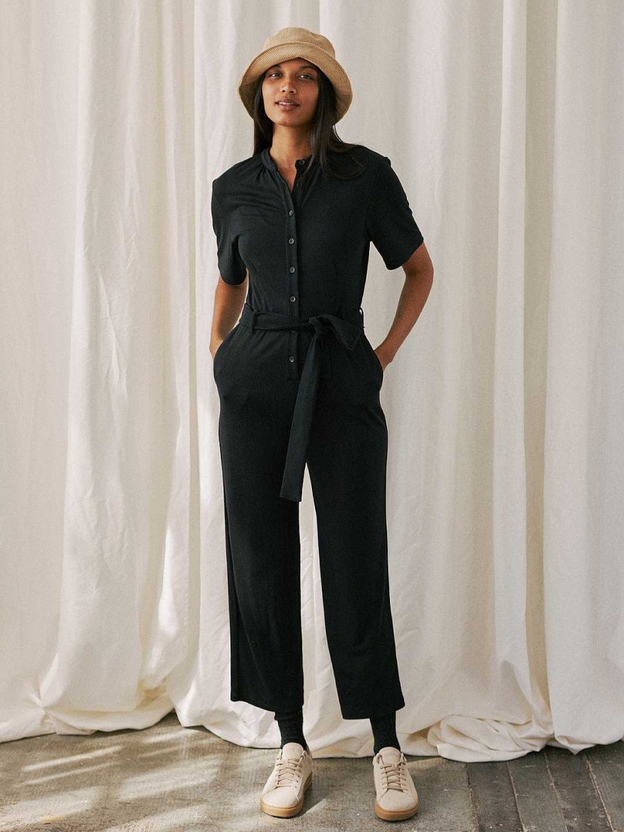 TWOTHIRDS Gapado — Black | Jumpsuits