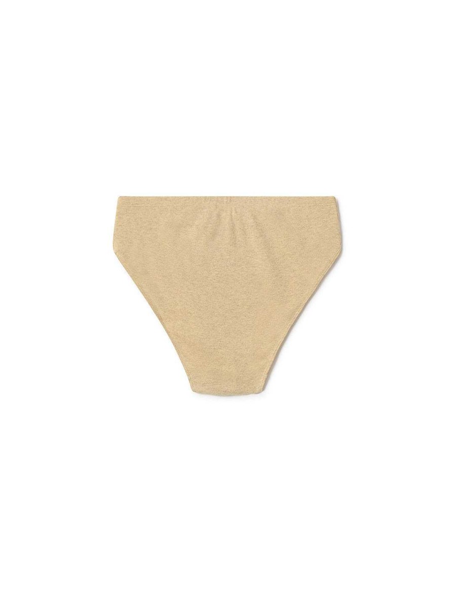 TWOTHIRDS Recycled Rib Brief — Yellow Pastel | Underwear