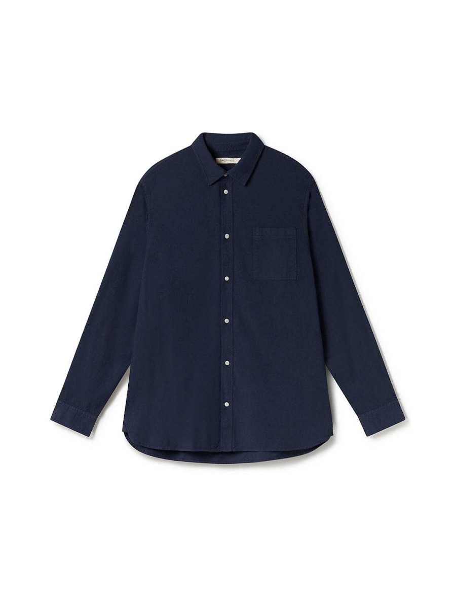 TWOTHIRDS Sedef — Navy Blue | Shirts