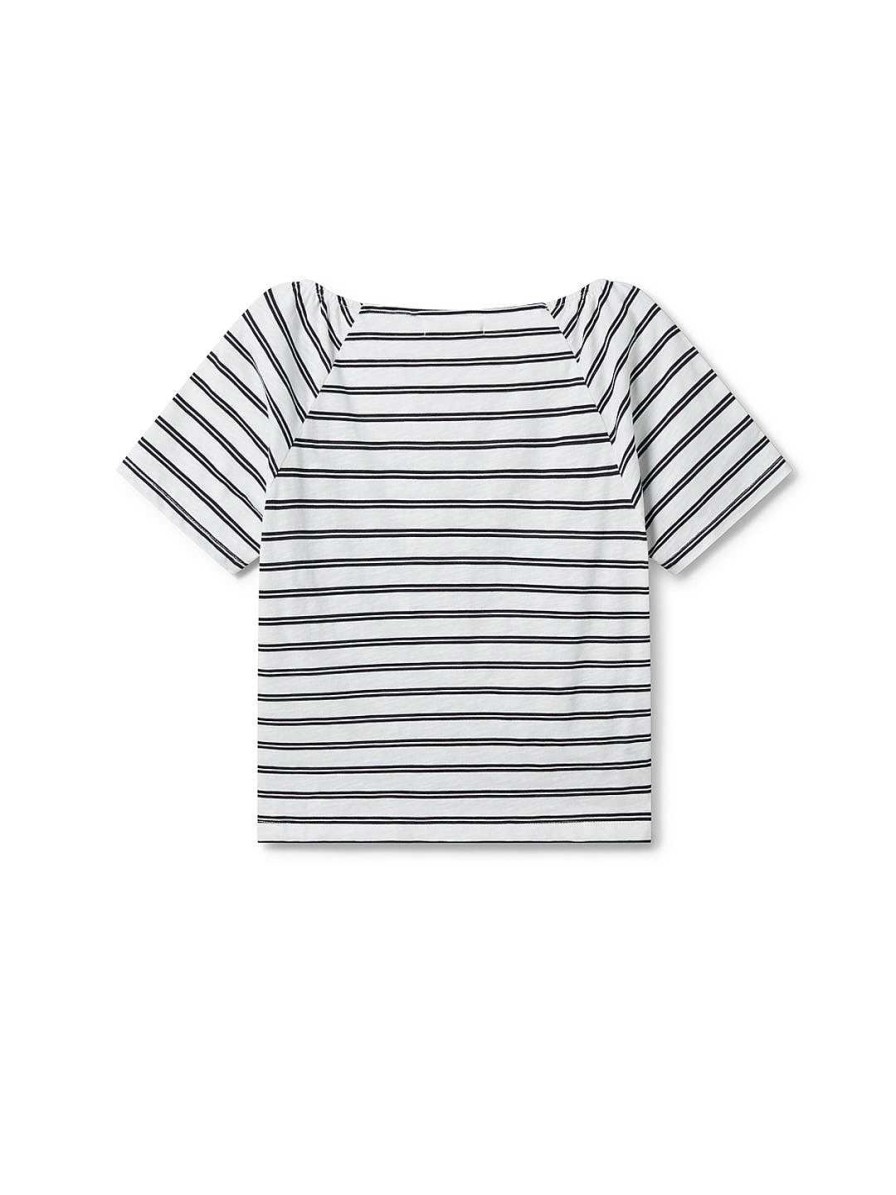 TWOTHIRDS Neville — Black And White Stripes | Tops