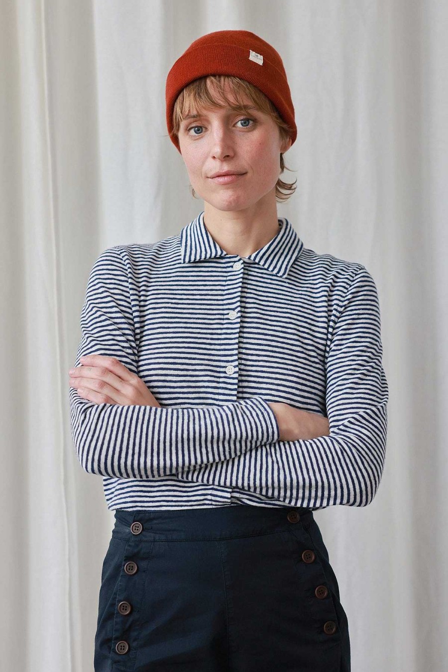 TWOTHIRDS Tokunoshima — Navy Stripes | Shirts