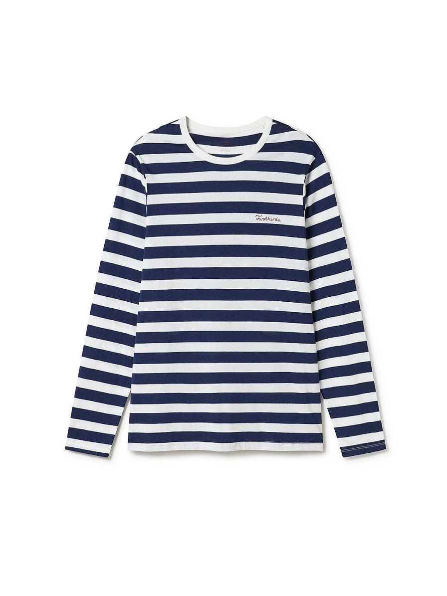 TWOTHIRDS Kruzof — Stripes Navy/White | T-Shirts