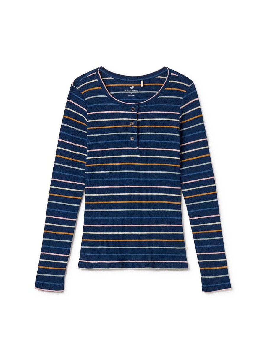 TWOTHIRDS Yato — Stripes Navy | Tops