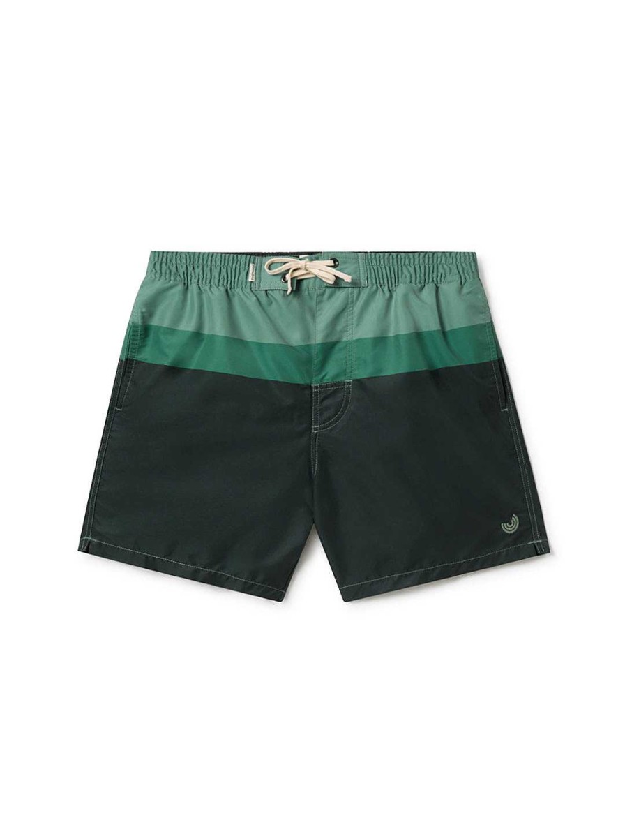 TWOTHIRDS Grevy — Green Colour Block | Swimwear