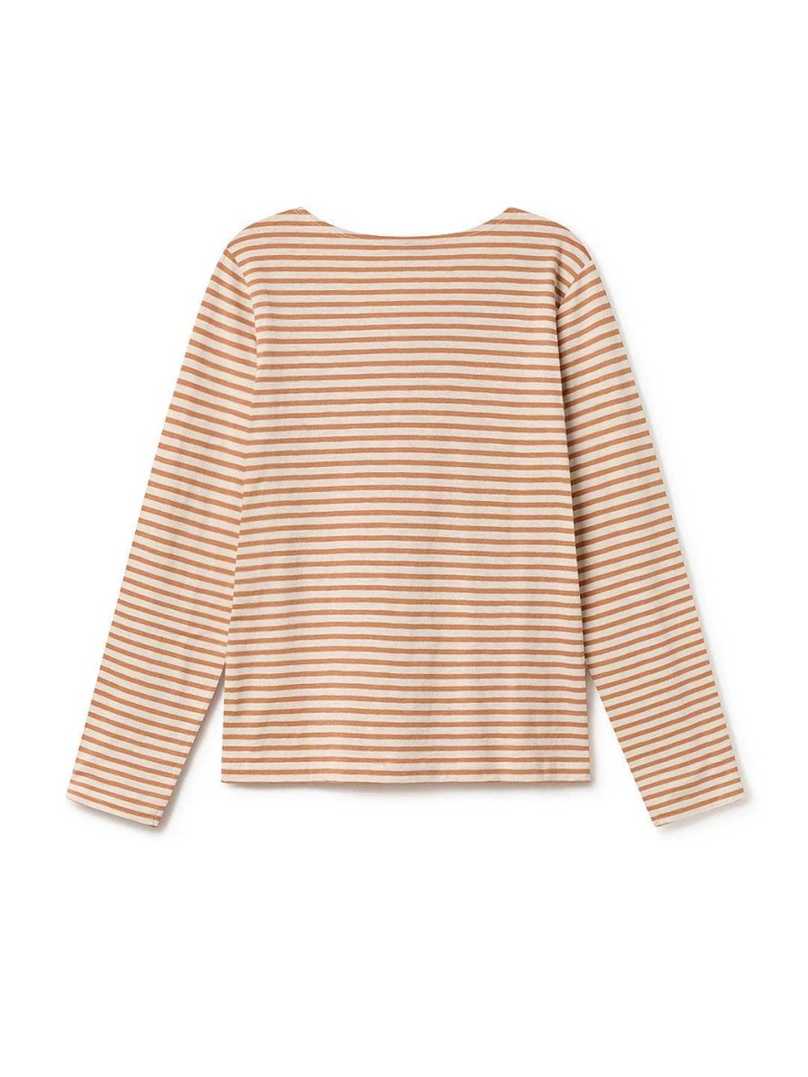 TWOTHIRDS Fleurus — Tangerine Stripes | Tops