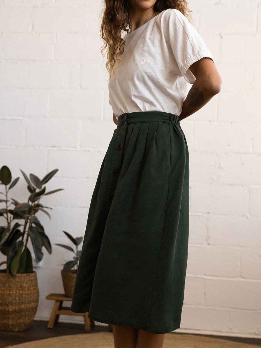 TWOTHIRDS Stor — Forest Green | Skirts