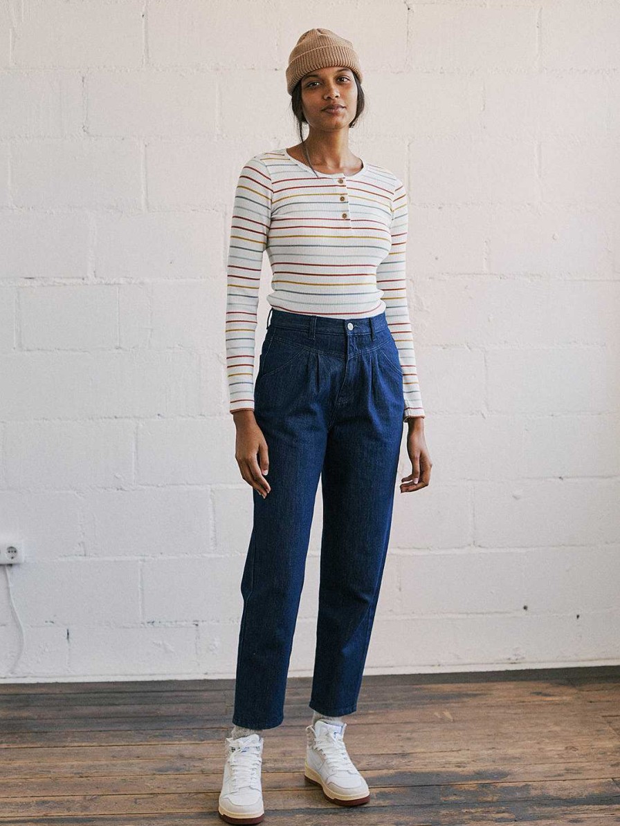 TWOTHIRDS Yato — Stripes Off White | Tops