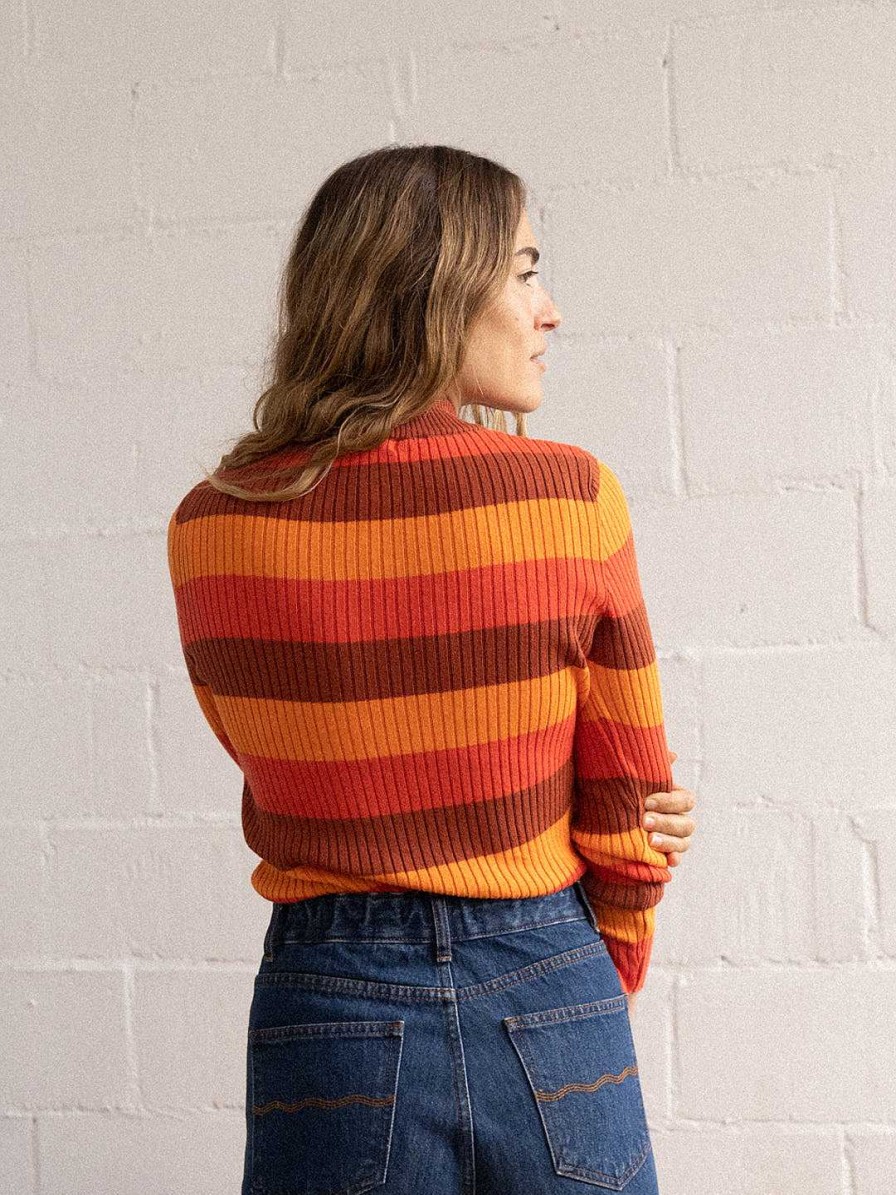 TWOTHIRDS Lachea — Tricolour Stripes | Knits