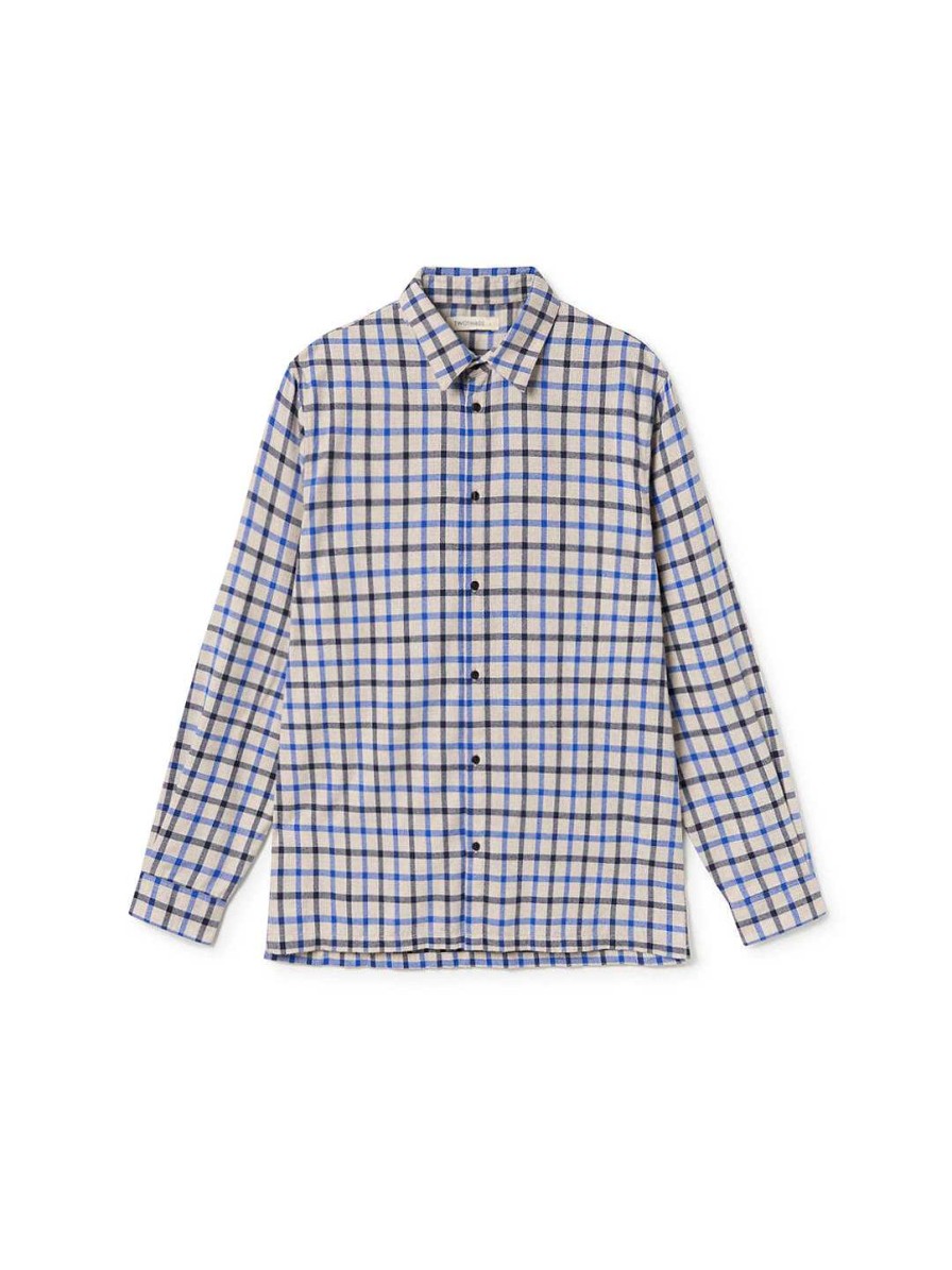 TWOTHIRDS Hareby — Grey/Blue Black | Shirts