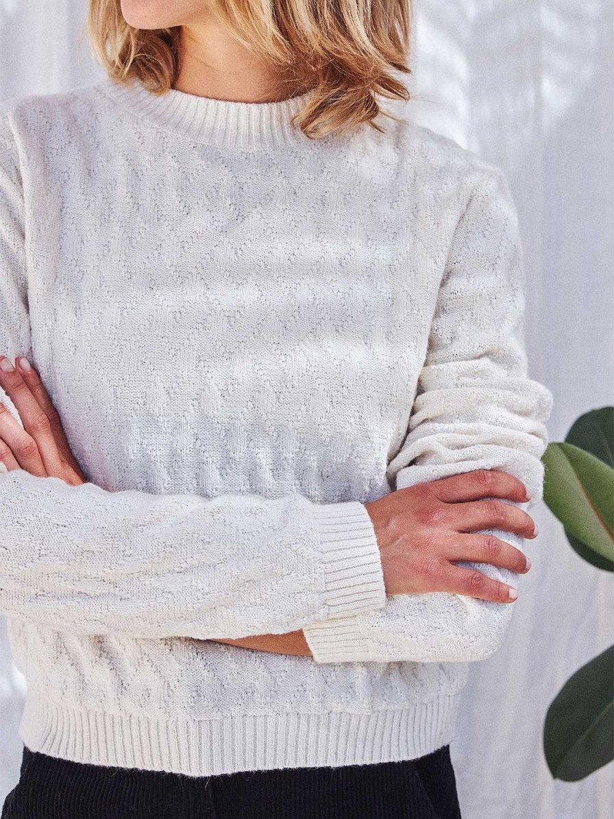 TWOTHIRDS Aratika — Ecru | Knits