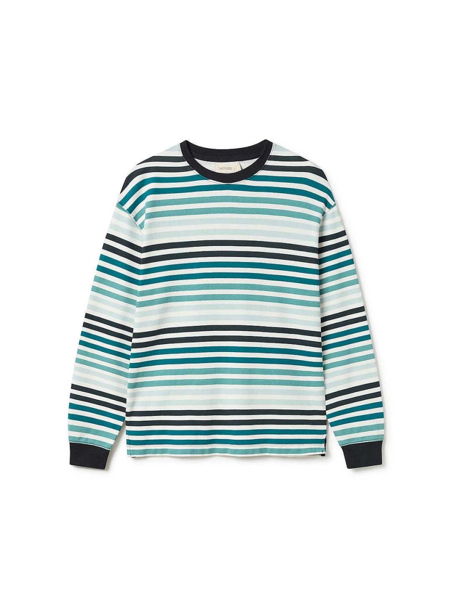 TWOTHIRDS Aksi — Balsam Mixed Stripes | Sweatshirts