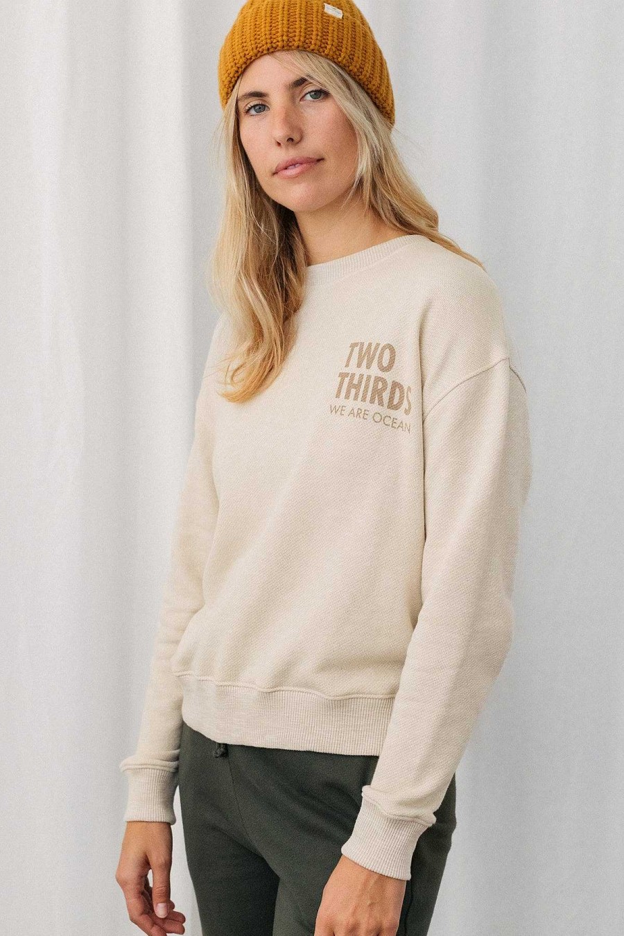 TWOTHIRDS Le Aff — Ecru | Sweatshirts