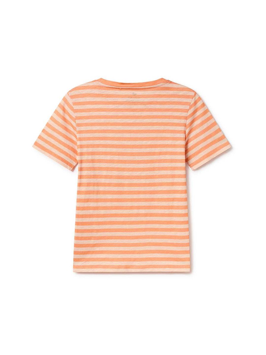 TWOTHIRDS Bablon — Tangerine Stripes | Tops