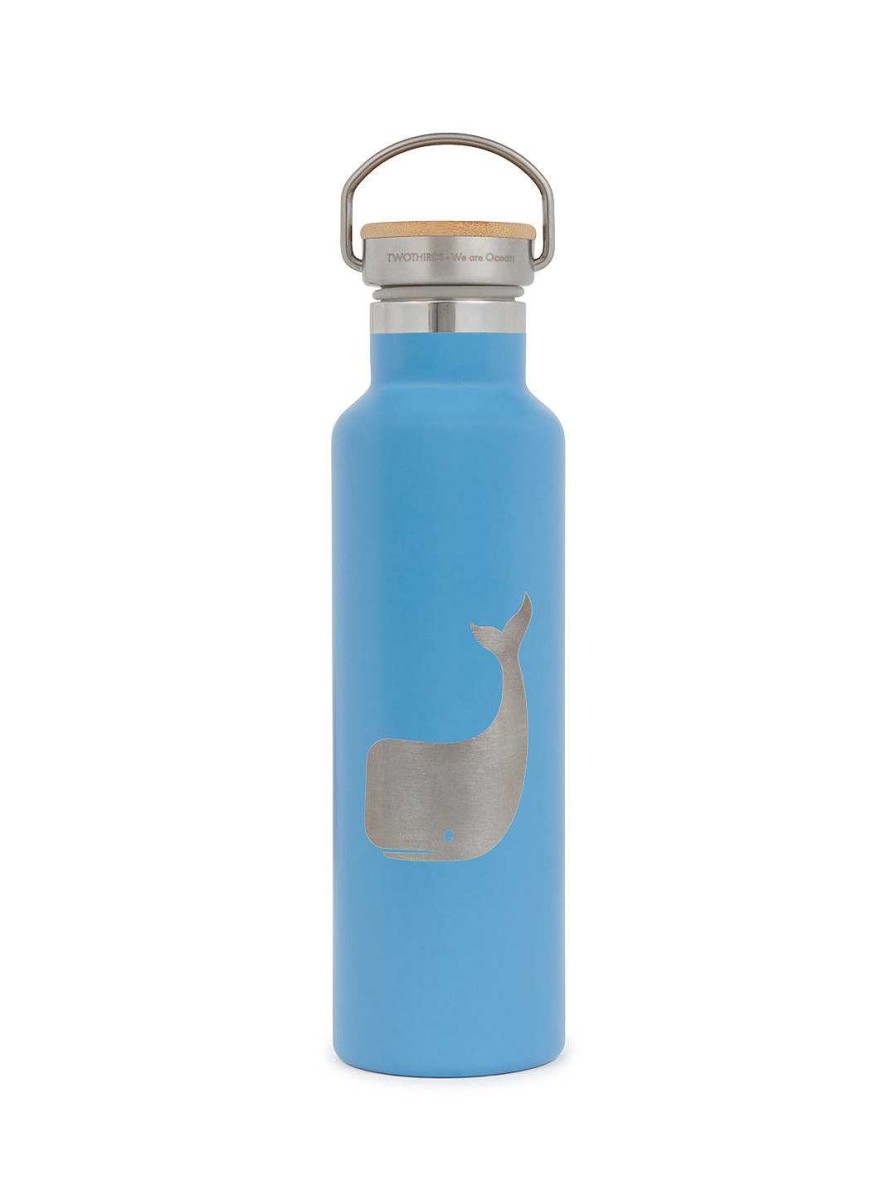 TWOTHIRDS Thermo Bottle Contrast Whale — Blue Steel | Bottles