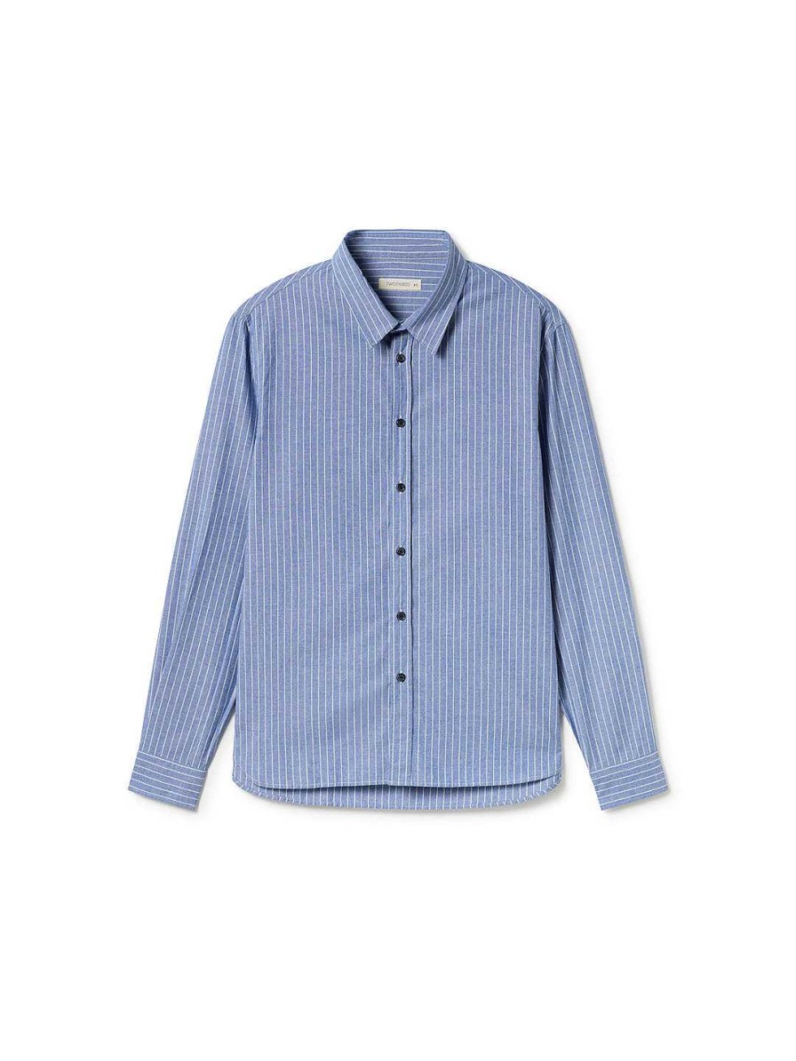 TWOTHIRDS Ducos — Blue Stripes | Shirts