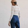 TWOTHIRDS Yato — Stripes Off White | Tops