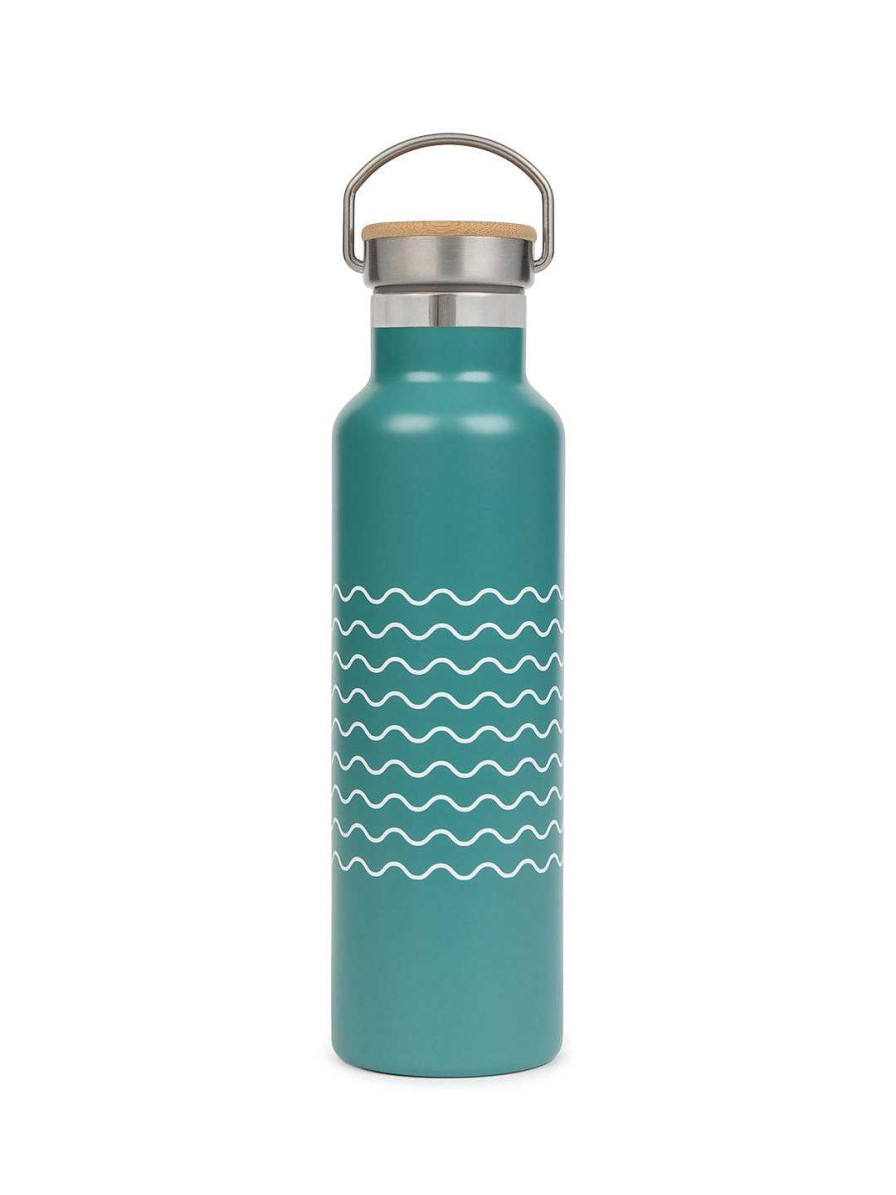 TWOTHIRDS Thermo Bottle Waves — Teal | Bottles