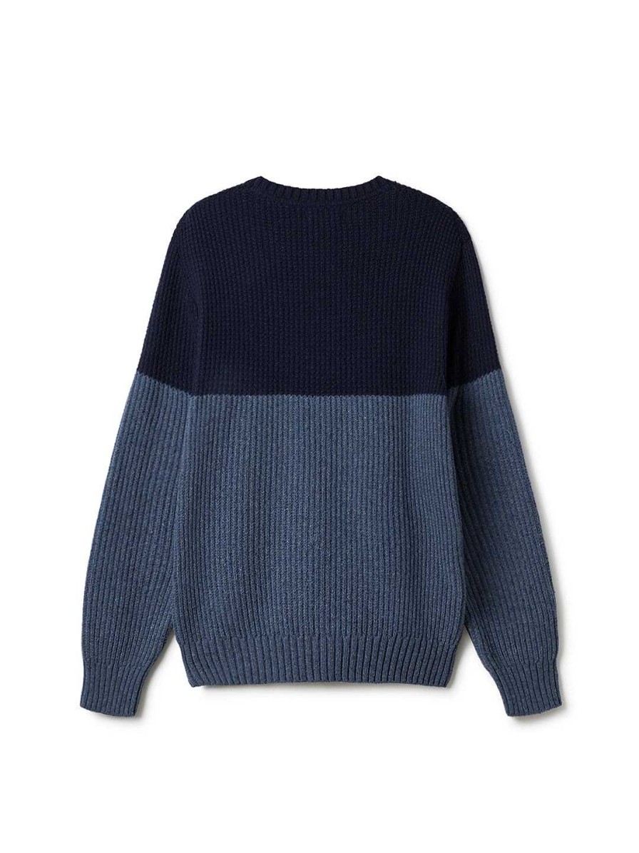 TWOTHIRDS Tudela — Block Colour Blues | Knits