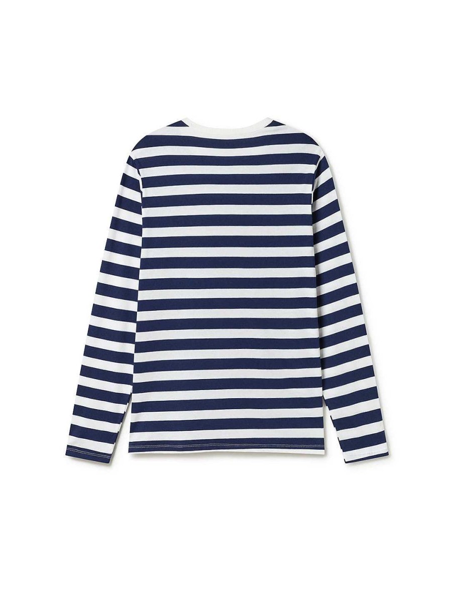 TWOTHIRDS Kruzof — Stripes Navy/White | T-Shirts