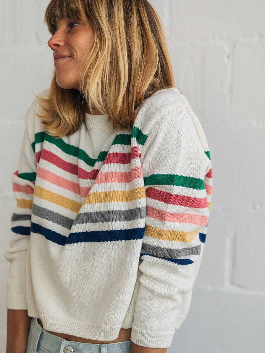 TWOTHIRDS Padda — Multicolour Stripes | Knits