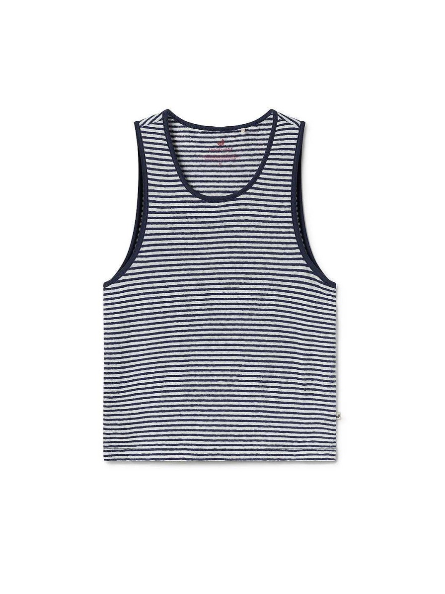 TWOTHIRDS Flotta — Navy Stripes | Tops