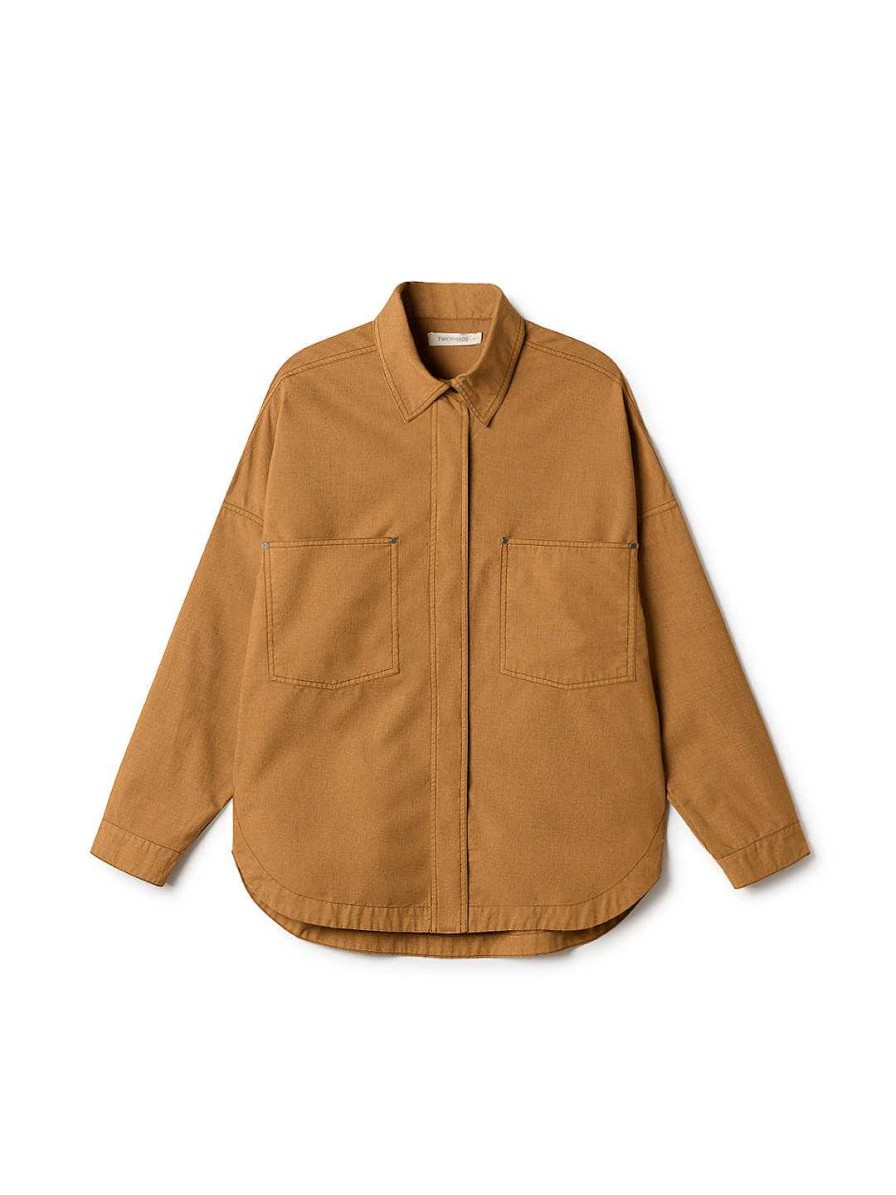 TWOTHIRDS Snape — Golden Brown | Jackets