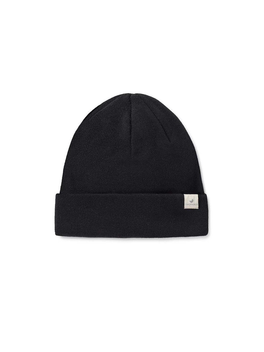 TWOTHIRDS Merino Beanie — Black | Headwear