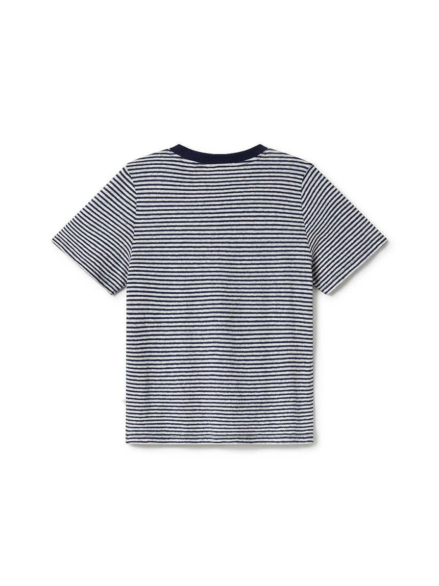 TWOTHIRDS Bocca — Navy Stripes | Tops