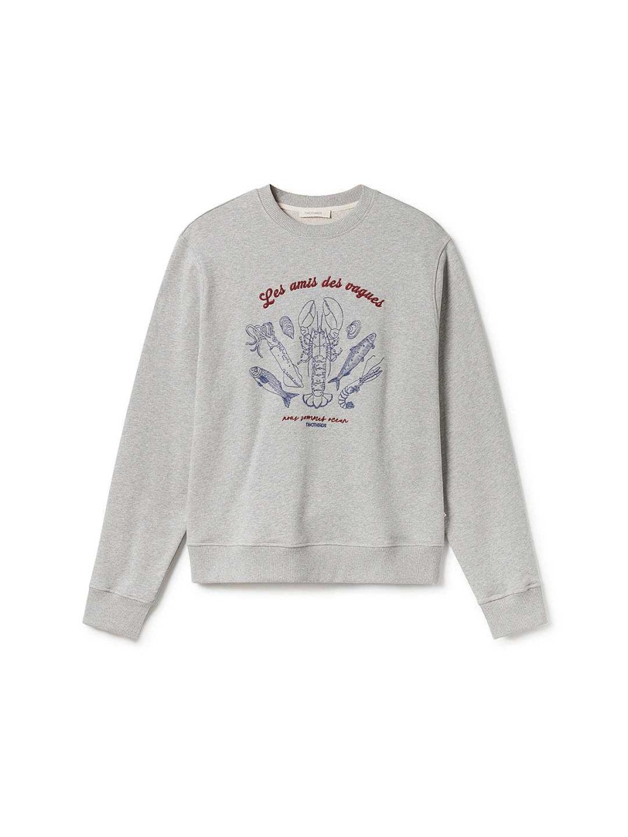 TWOTHIRDS Parker — Grey Melange | Sweatshirts