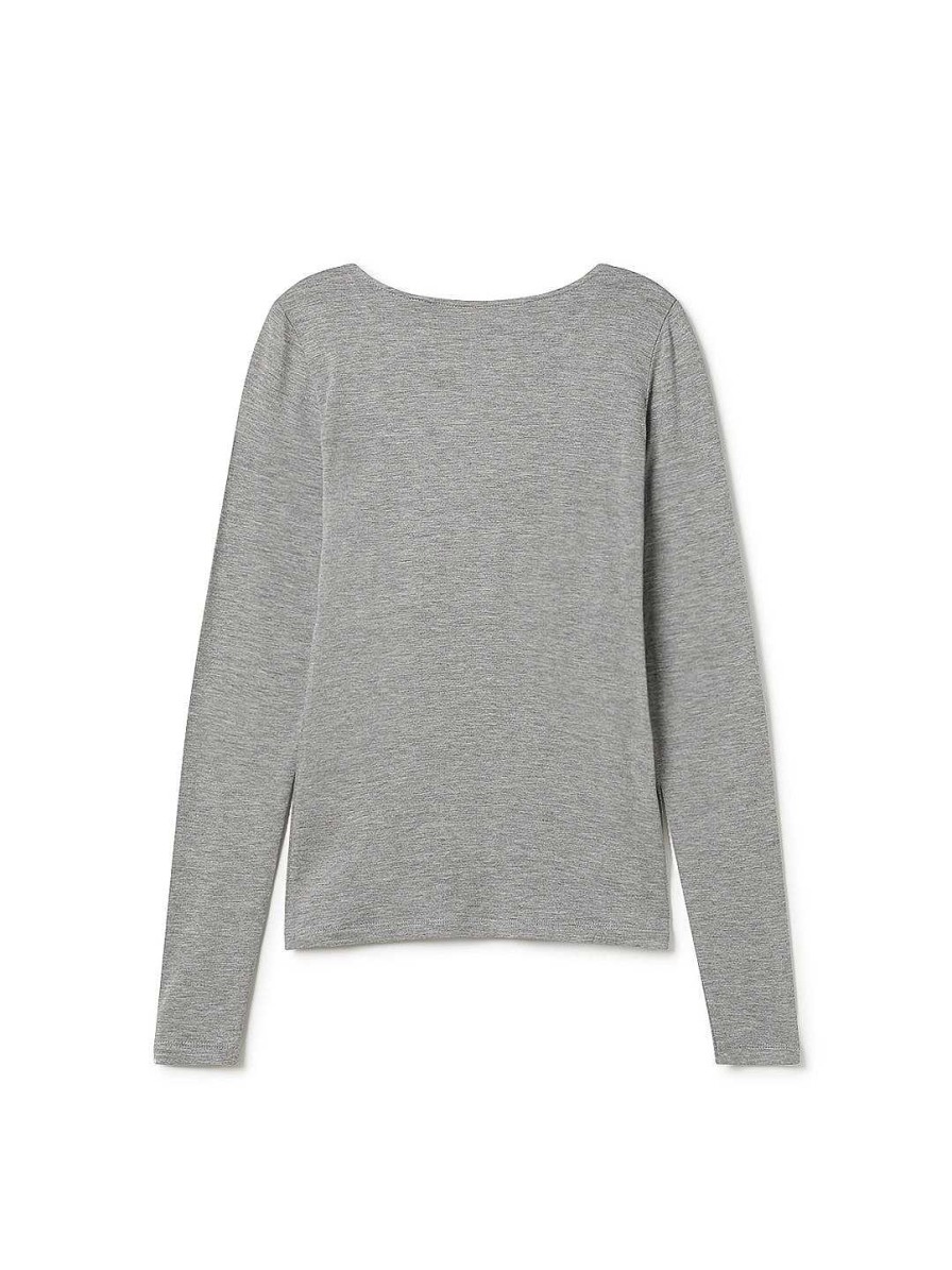 TWOTHIRDS Le Ls39 — Grey Melange | Tops