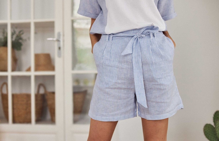 TWOTHIRDS Sekken — Blue Stripes | Shorts