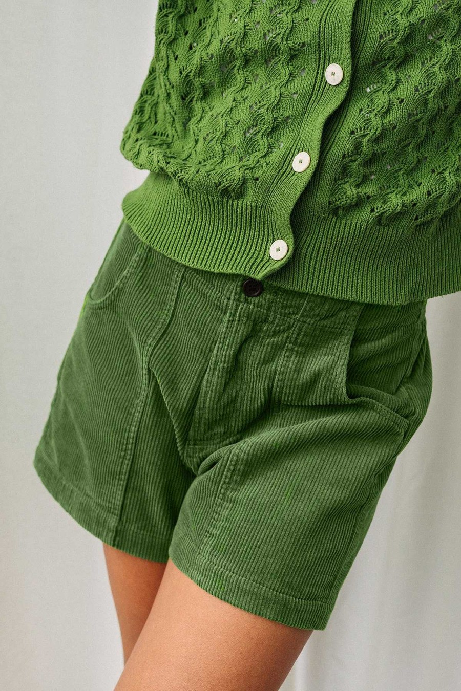 TWOTHIRDS Cockatoo — Grass Green | Shorts